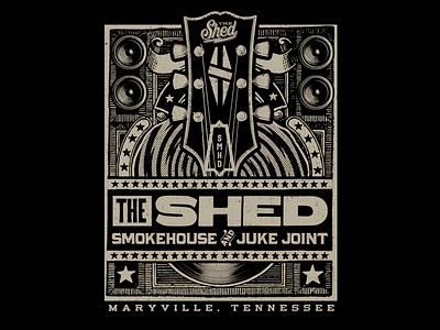 The Shed guitar harley davidson maryville smoky mountains tennessee tn