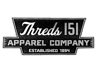 threds 151 branding distressed logo photocopier manipulation retro screen print