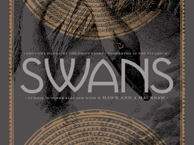 swans poster knoxville pilot light poster screenprint swans tennessee tn