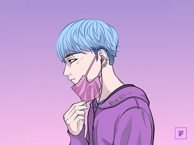 Korean Boy aesthetic digitalart digitalpainting drawing illustration korean korean boy manga mangaart streetwear