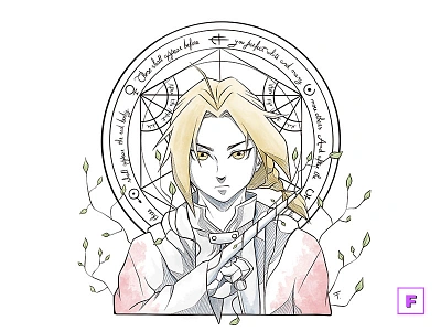 Edward Elric alchemy anime digitalart digitalpainting drawing edward elric fanart fma fullmetal alchemist illustration manga mangaart traditionalart