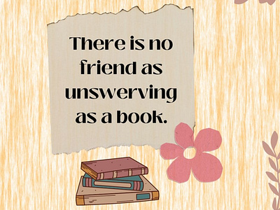 There is no friend as unswerving as a book. amazon kdp book cover book cover design branding cover design design fix error illustration logo