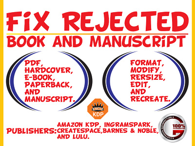 Fix Rejected Book And Manuscript