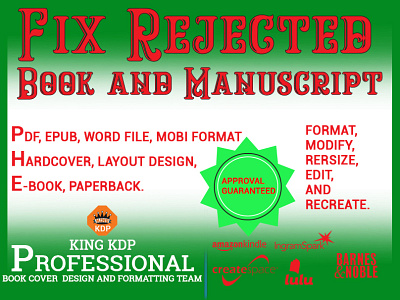 Fix Rejected Book Cover