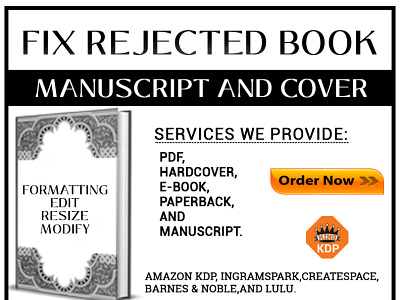 Fix Rejected Book amazon kdp book cover book cover design branding cover design design fix error illustration logo