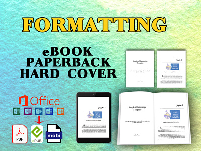 e-Book Formatting amazon kdp book cover book cover design branding design fix error illustration logo vector