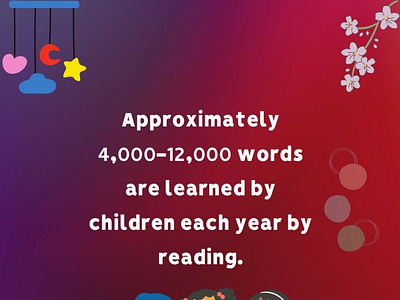 Approximately 4,000-12,000 words are learned by children.