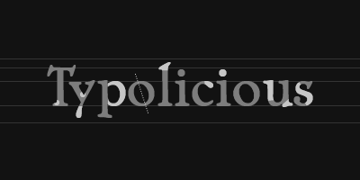 Typolicious Ad advertisement black logo typography