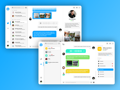 Messaging app | Desktop app beginner community concept dailyui dashboard design desktop dm figma friends groups list message messaging private send ui