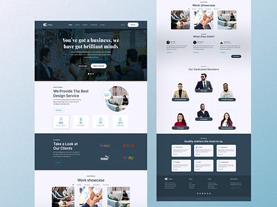 Digicy- Digital Design Agency Full Landing page design