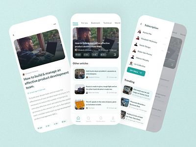 Article Portal Mobile App Ui Design
