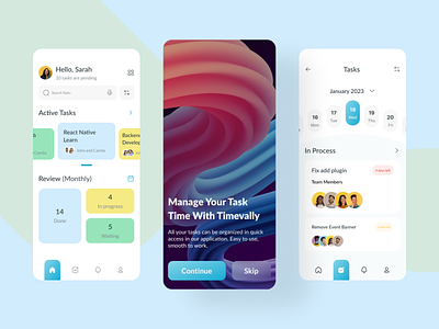 Manage your task app ui design