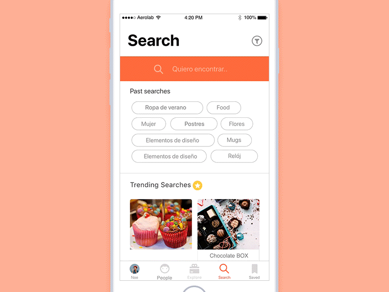 Search animation • Coddle animation appmobile interface ios microinteraction motion search ui ux