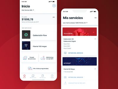 Mobile App • Cablevisión android app argentina cablevision fibertel ios react native real project self management ui ux