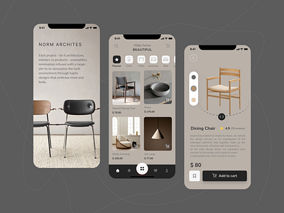 Furniture Mobile App Design