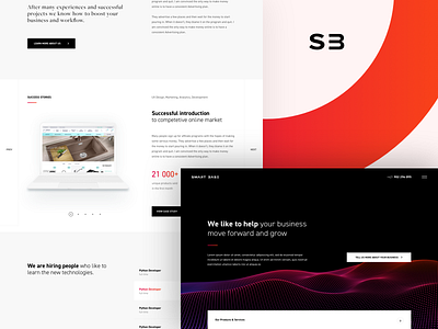 SmartBase Website case studies homepage jobs minimalism posts services ui ux webdesign