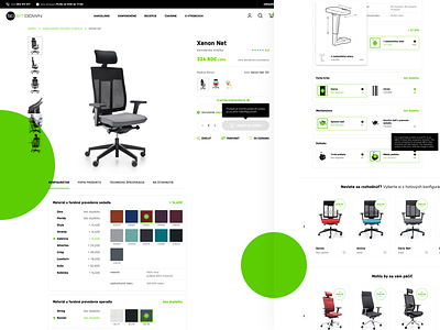 Office Chairs Configurator configurator e commerce furniture product detail ux
