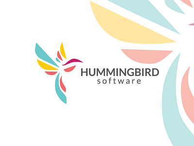 Hummingbird software bird branding design logo okydelarocha