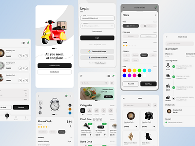 E-Commerce Mobile App app branding design e commerce ecommerce illustration logo minimal design mobileapp software software development ui uiux ux