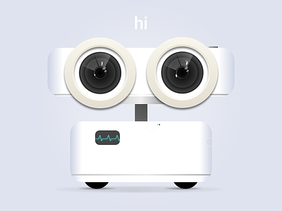 Robo character cute design eyes illustration lens robot