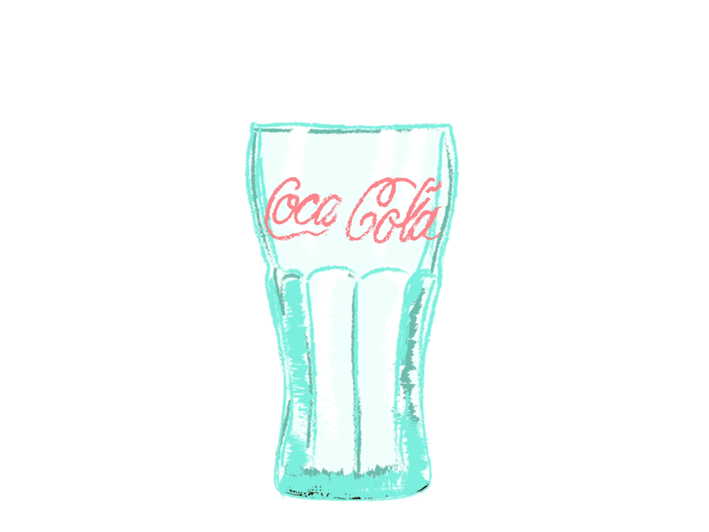Cola animation coca cola coke cola design drink glass loop straw thirsty