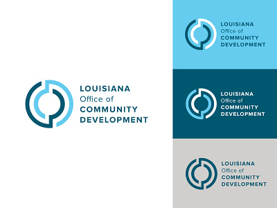 Louisiana Office of Community Development Branding branding design illustration logo typography