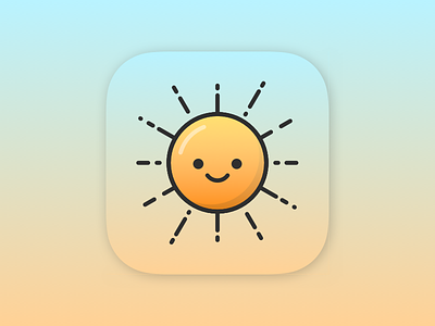 Weather App Icon app appicon figma icon illustration sketch ui ux