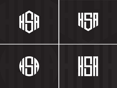 HSA Monogram Logo branding design graphic design hsa logo logo maker typography vector