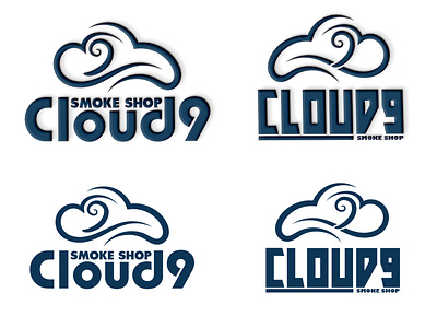 Logo Design (Cloud 9 Smoke Shop) branding design graphic design illustration logo typography vector