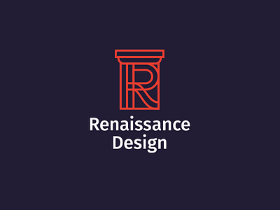 Renaissance Logo architect architecture architecture design architecture logo column logo renaissance