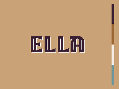 Ella Logo a apartments brand logo ty typography