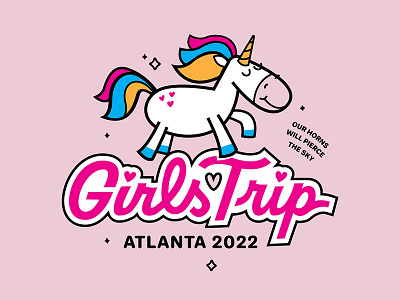 Girls' Trip T-Shirt girls girly sparkles tshirt typography unicorn