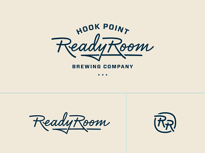Ready Room Logo Family beer brand brewery logo memphis typography
