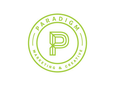 Paradigm Logo advertising agency brand creative logo marketing memphis paradigm