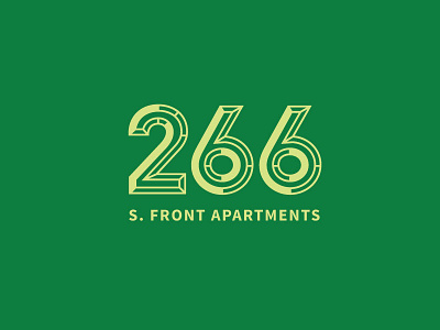 266 Logo 2 6 apartments logo memphis numbers