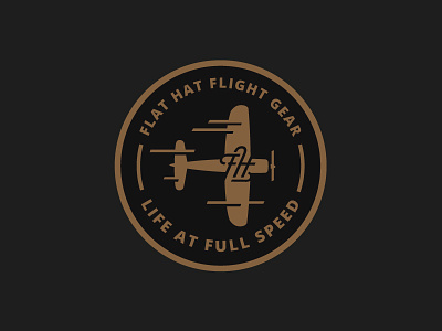 Flat Hat Patch aviation circle flight flying naval patch pilot plane speed