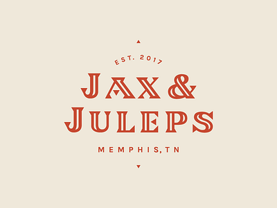 JJ Logo jax juleps logo memphis serif triangle type