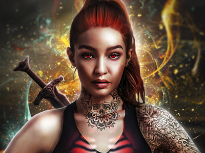 Gaming Character Design digitalart gamingcharacteredit graphic design photoediting photomanipulation photoshop