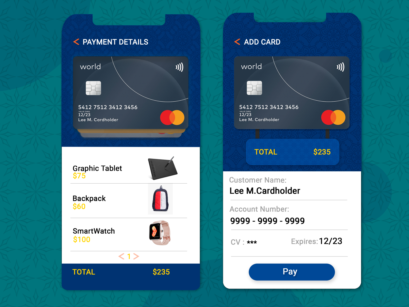 Credit Card Checkout Page by Vishnu Dileep on Dribbble