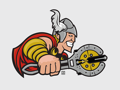 "Thor" Brand mascot concept illustration mascot mascot design vector