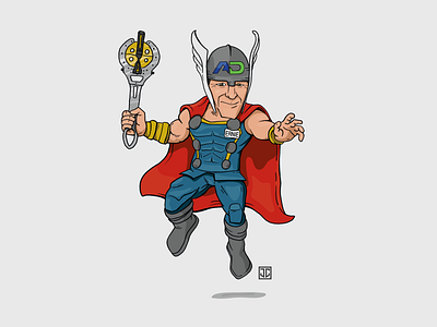 "Thor" Brand mascot concept character illustration mascot mascot design vector