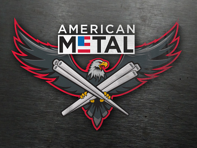 American Metal Emblem american eagle metal steel