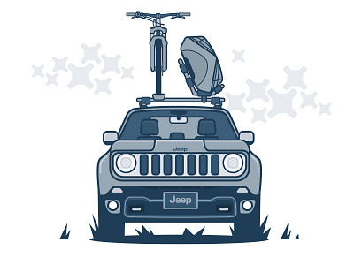 Renegade Adventure 4x4 illustration jeep renegade vector