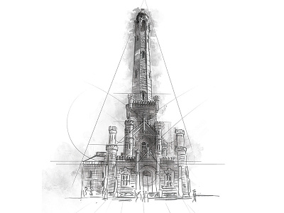 Chicago Illustration "Water Tower"