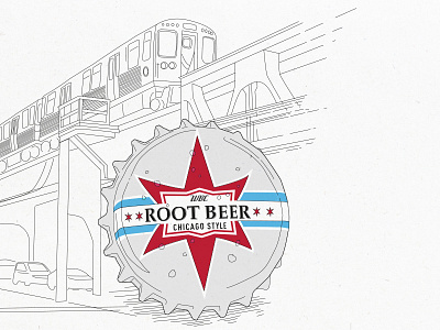 Chicago Style Root Beer chicago illustration root beer