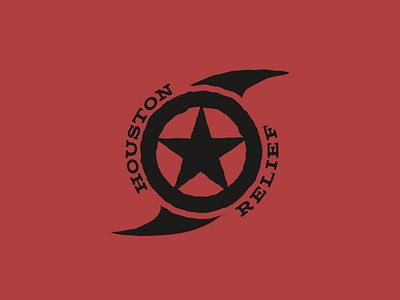 Houston Relief Logo Concept houston logo texas vector