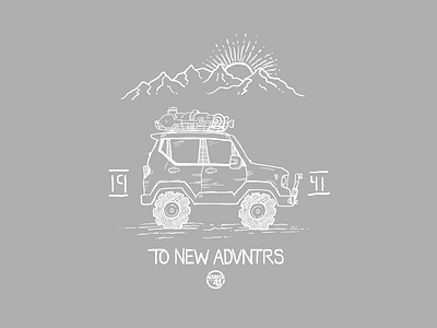 To New ADVNTRs adventure handdrawing jeep jeep renegade mountains nature outdoors sketch