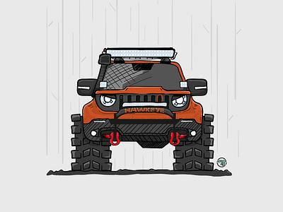 Hawkeye Renegade illustration jeep jeep renegade vector