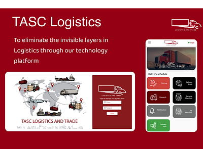 TASC LOGISTICS adobe xd mobile app design ui design ui ux design user experience