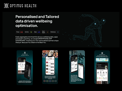 Optimus Health adobe xd mobile app design ui design ui ux design